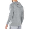 imageNORTHYARD Mens UPF 50 Hoodie Shirts Rash Guard Long Sleeve Sun Protection SPF Fishing Shirt UV for Athletic Running SwimGreyheather