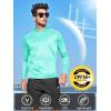 imageNORTHYARD Mens UPF 50 Hoodie Shirts Rash Guard Long Sleeve Sun Protection SPF Fishing Shirt UV for Athletic Running SwimLakeblue