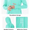 imageNORTHYARD Mens UPF 50 Hoodie Shirts Rash Guard Long Sleeve Sun Protection SPF Fishing Shirt UV for Athletic Running SwimLakeblue