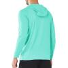 imageNORTHYARD Mens UPF 50 Hoodie Shirts Rash Guard Long Sleeve Sun Protection SPF Fishing Shirt UV for Athletic Running SwimLakeblue