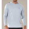 imageNORTHYARD Mens UPF 50 Hoodie Shirts Rash Guard Long Sleeve Sun Protection SPF Fishing Shirt UV for Athletic Running SwimLightgrey