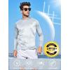 imageNORTHYARD Mens UPF 50 Hoodie Shirts Rash Guard Long Sleeve Sun Protection SPF Fishing Shirt UV for Athletic Running SwimLightgrey
