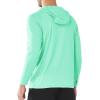 imageNORTHYARD Mens UPF 50 Hoodie Shirts Rash Guard Long Sleeve Sun Protection SPF Fishing Shirt UV for Athletic Running SwimLightmint
