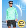 imageNORTHYARD Mens UPF 50 Hoodie Shirts Rash Guard Long Sleeve Sun Protection SPF Fishing Shirt UV for Athletic Running SwimLightmint