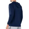 imageNORTHYARD Mens UPF 50 Hoodie Shirts Rash Guard Long Sleeve Sun Protection SPF Fishing Shirt UV for Athletic Running SwimNavy