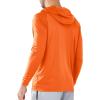 imageNORTHYARD Mens UPF 50 Hoodie Shirts Rash Guard Long Sleeve Sun Protection SPF Fishing Shirt UV for Athletic Running SwimOrange