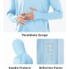 imageNORTHYARD Mens UPF 50 Hoodie Shirts Rash Guard Long Sleeve Sun Protection SPF Fishing Shirt UV for Athletic Running SwimSkyblue