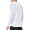 imageNORTHYARD Mens UPF 50 Hoodie Shirts Rash Guard Long Sleeve Sun Protection SPF Fishing Shirt UV for Athletic Running SwimWhite