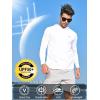 imageNORTHYARD Mens UPF 50 Hoodie Shirts Rash Guard Long Sleeve Sun Protection SPF Fishing Shirt UV for Athletic Running SwimWhite