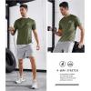 imageNORTHYARD Mens UPF 50 Sun Protection Shirts Swim SPF UV Quick Dry Short Sleeve TShirts for Athletic Fishing Rash GuardArmygreen