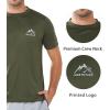 imageNORTHYARD Mens UPF 50 Sun Protection Shirts Swim SPF UV Quick Dry Short Sleeve TShirts for Athletic Fishing Rash GuardArmygreen