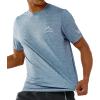 imageNORTHYARD Mens UPF 50 Sun Protection Shirts Swim SPF UV Quick Dry Short Sleeve TShirts for Athletic Fishing Rash GuardBlue Heather