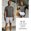 imageNORTHYARD Mens UPF 50 Sun Protection Shirts Swim SPF UV Quick Dry Short Sleeve TShirts for Athletic Fishing Rash GuardCarbon Heather