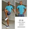 imageNORTHYARD Mens UPF 50 Sun Protection Shirts Swim SPF UV Quick Dry Short Sleeve TShirts for Athletic Fishing Rash GuardCoral Heather