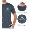 imageNORTHYARD Mens UPF 50 Sun Protection Shirts Swim SPF UV Quick Dry Short Sleeve TShirts for Athletic Fishing Rash GuardDarkgrey
