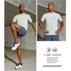 imageNORTHYARD Mens UPF 50 Sun Protection Shirts Swim SPF UV Quick Dry Short Sleeve TShirts for Athletic Fishing Rash GuardGrey Heather