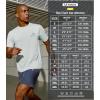 imageNORTHYARD Mens UPF 50 Sun Protection Shirts Swim SPF UV Quick Dry Short Sleeve TShirts for Athletic Fishing Rash GuardGrey Heather
