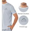 imageNORTHYARD Mens UPF 50 Sun Protection Shirts Swim SPF UV Quick Dry Short Sleeve TShirts for Athletic Fishing Rash GuardLightgrey