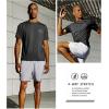 imageNORTHYARD Mens UPF 50 Sun Protection Shirts Swim SPF UV Quick Dry Short Sleeve TShirts for Athletic Fishing Rash GuardMidnight Heather