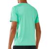 imageNORTHYARD Mens UPF 50 Sun Protection Shirts Swim SPF UV Quick Dry Short Sleeve TShirts for Athletic Fishing Rash GuardMintgreen