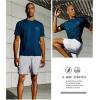 imageNORTHYARD Mens UPF 50 Sun Protection Shirts Swim SPF UV Quick Dry Short Sleeve TShirts for Athletic Fishing Rash GuardNavy Heather