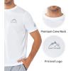 imageNORTHYARD Mens UPF 50 Sun Protection Shirts Swim SPF UV Quick Dry Short Sleeve TShirts for Athletic Fishing Rash GuardWhite