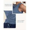 imageNORTHYARD Sleeveless Workout Tank Tops for Women Quick Dry Athletic Running Gym Top Shirts Loose Fit Ruched Yoga Crop TopsFaderal Blue