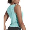 imageNORTHYARD Sleeveless Workout Tank Tops for Women Quick Dry Athletic Running Gym Top Shirts Loose Fit Ruched Yoga Crop TopsLight Mint