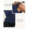imageNORTHYARD Sleeveless Workout Tank Tops for Women Quick Dry Athletic Running Gym Top Shirts Loose Fit Ruched Yoga Crop TopsNavy