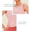 imageNORTHYARD Sleeveless Workout Tank Tops for Women Quick Dry Athletic Running Gym Top Shirts Loose Fit Ruched Yoga Crop TopsPink Heather