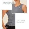 imageNORTHYARD Sleeveless Workout Tank Tops for Women Quick Dry Athletic Running Gym Top Shirts Loose Fit Ruched Yoga Crop TopsSmoke Heather