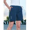 imageNORTHYARD Womens Athletic Hiking Shorts Quick Dry Active Running Lightweight Shorts for Gym Workout with 3 Zipper PocketsA2seablue