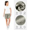 imageNORTHYARD Womens Athletic Hiking Shorts Quick Dry Active Running Lightweight Shorts for Gym Workout with 3 Zipper PocketsA2silver Sage