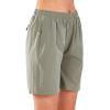 imageNORTHYARD Womens Athletic Hiking Shorts Quick Dry Active Running Lightweight Shorts for Gym Workout with 3 Zipper PocketsA2silver Sage