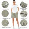 imageNORTHYARD Womens Athletic Hiking Shorts Quick Dry Active Running Lightweight Shorts for Gym Workout with 3 Zipper PocketsA2silver Sage