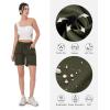 imageNORTHYARD Womens Athletic Hiking Shorts Quick Dry Active Running Lightweight Shorts for Gym Workout with 3 Zipper PocketsC1armygreen