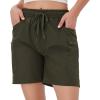 imageNORTHYARD Womens Athletic Hiking Shorts Quick Dry Active Running Lightweight Shorts for Gym Workout with 3 Zipper PocketsC1armygreen