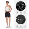 imageNORTHYARD Womens Athletic Hiking Shorts Quick Dry Active Running Lightweight Shorts for Gym Workout with 3 Zipper PocketsC1black