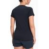 imageNORTHYARD Womens Short Sleeve Athletic Running Workout Shirts Lightweight Quick Dry Rash Guard Tops Shirts Moisture WickingBlack