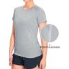 imageNORTHYARD Womens Short Sleeve Athletic Running Workout Shirts Lightweight Quick Dry Rash Guard Tops Shirts Moisture WickingLight Grey