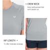imageNORTHYARD Womens Short Sleeve Athletic Running Workout Shirts Lightweight Quick Dry Rash Guard Tops Shirts Moisture WickingLight Grey