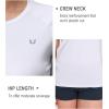 imageNORTHYARD Womens Short Sleeve Athletic Running Workout Shirts Lightweight Quick Dry Rash Guard Tops Shirts Moisture WickingWhite