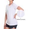 imageNORTHYARD Womens Short Sleeve Athletic Running Workout Shirts Lightweight Quick Dry Rash Guard Tops Shirts Moisture WickingWhite