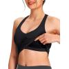 imageNORTHYARD Womens Tank Top with Built in Bra Wirefree Padded for Yoga Running Athletic Gym Workout Athletic CamisoleBlack