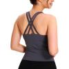 imageNORTHYARD Womens Tank Top with Built in Bra Wirefree Padded for Yoga Running Athletic Gym Workout Athletic CamisoleDeeppurple