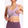 imageNORTHYARD Womens Tank Top with Built in Bra Wirefree Padded for Yoga Running Athletic Gym Workout Athletic CamisolePink