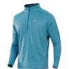 imageNORTHYARD Mens Running Shirt Long Sleeve Quarter Zip Pullover Moisture Wicking Quick Dry Athletic Workout ShirtsCoralheather