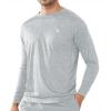 imageNORTHYARD Mens Sun Protection UPF 50 Shirts Long Sleeve Running Workout Athletic Gym Shirt UV Swim Fish Rash Guard HikingGreyheather