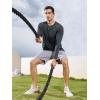 imageNORTHYARD Breathable 20 Mens Athletic LongSleeve TShirtDarkgrey