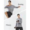 imageNORTHYARD Breathable 20 Mens Athletic LongSleeve TShirtLightgrey